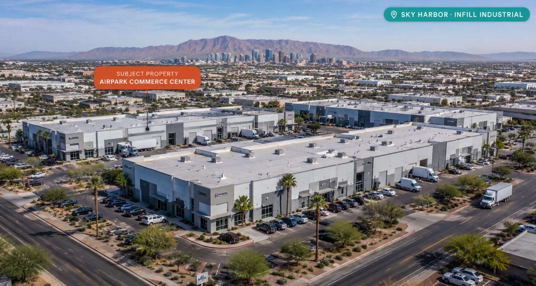 Airpark Commerce Center, aerial view